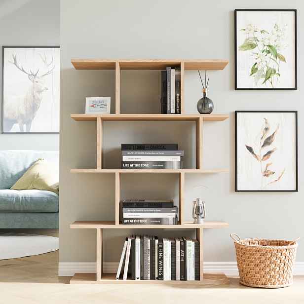 Hanah Home Knihovna Harmon 90 cm dub bardolino přírodní