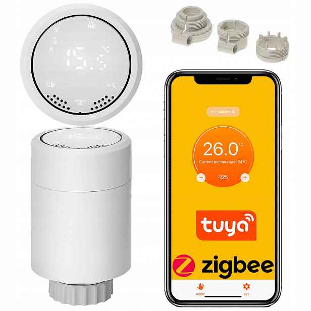 Hlavice Tuya Zigbee Termostatická Smart ohřívač