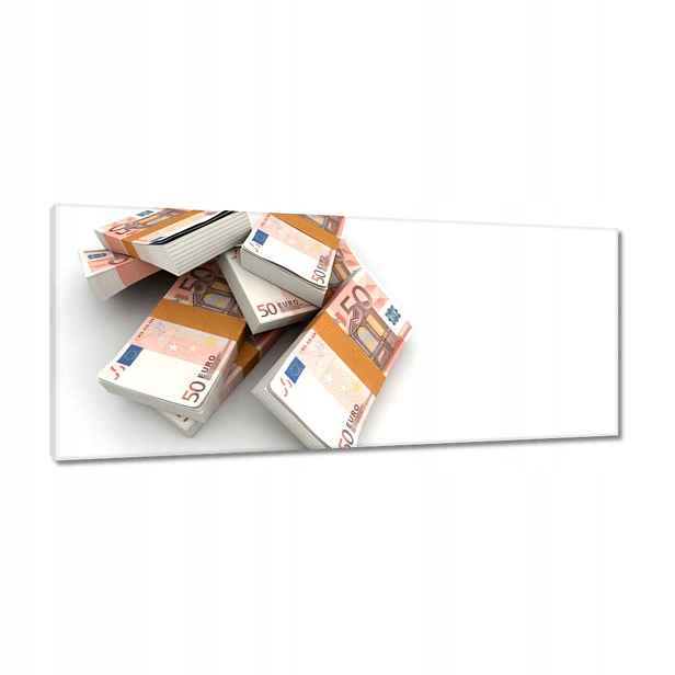 Obrazy 100x40 Kupa peníze Euro Bankovky