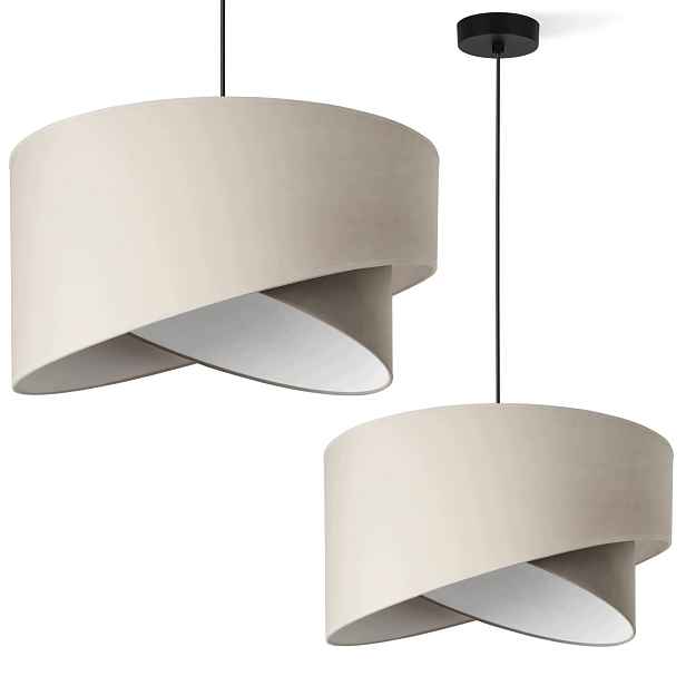 Závěsná Stropní Lustrová Lampa S Kašmírovým Stínidlem, Béžová Barva Do Ložnice