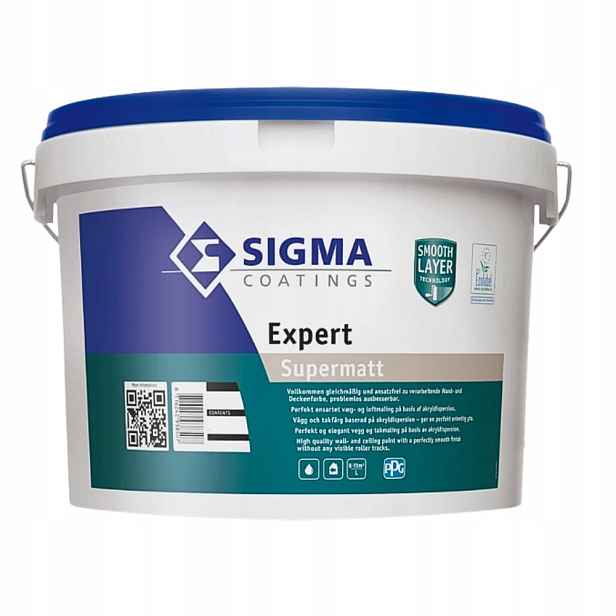 Barva na stěny a stropy Sigma Expert Supermatt bílá matná 2,5L