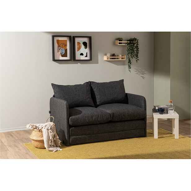 Dvoumístná rozkládací pohovka Saga 2-Seater - Dark Grey