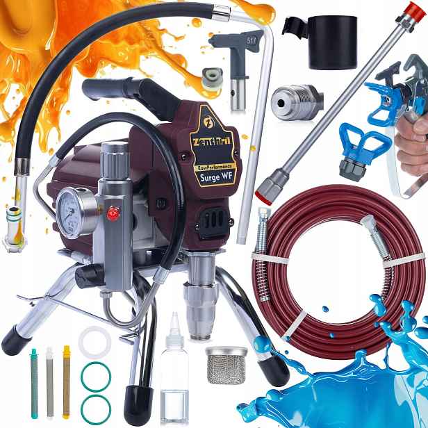 Hydrodynamický Malířský Agregát Pro Malování Stěn Střecha 3XFILTR Lanka 50CM