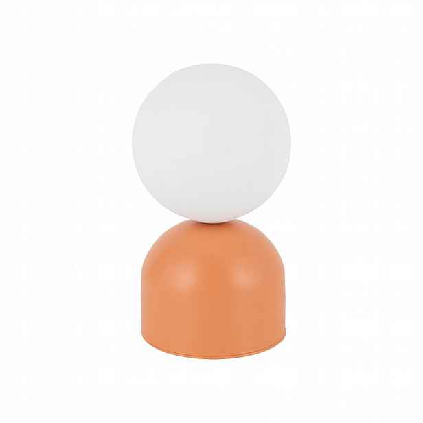 Stolní kabinetová lampa Noční Oranžová Kov 21 cm nad stůl Tk Lighting