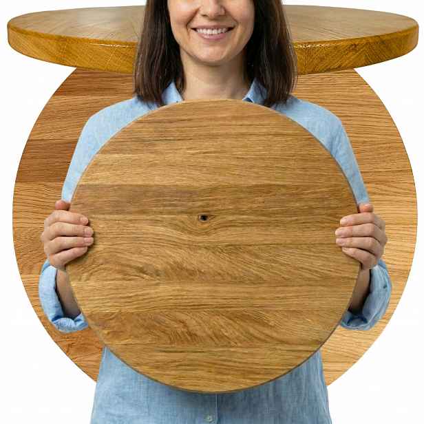 Dubové Kolo 50 cm Obraz základna pod mech chrobotek Živý Obraz přírodní Dub