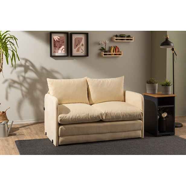 Dvoumístná rozkládací pohovka Saga 2-Seater - Cream