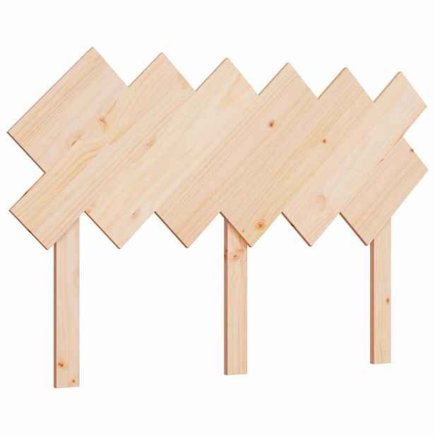 vidaXL Čelo postele 122,5 x 3 x 80,5 cm masivní borovice