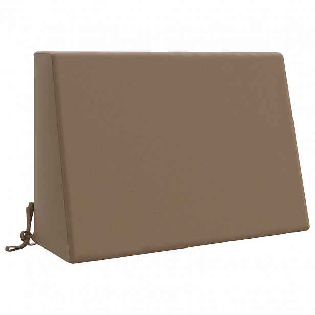vidaXL polštář za záda SOEST 100% polyester Taupe 60 x 20 x 40 cm
