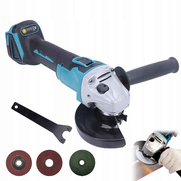 Úhlová Bruska Síťová 125 MM 800 W Přenosná Regulace 11000 Rpm