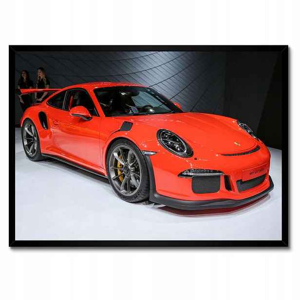 Plakáty v rámu 70x50 Červené Porsche 911 GT3 Rs