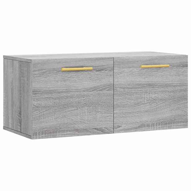 vidaXL Nástěnná skříňka šedá sonoma 80 x 36,5 x 35 cm kompozitní dřevo