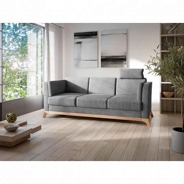 Sit & More TŘÍMÍSTNÁ POHOVKA, textil, šedá