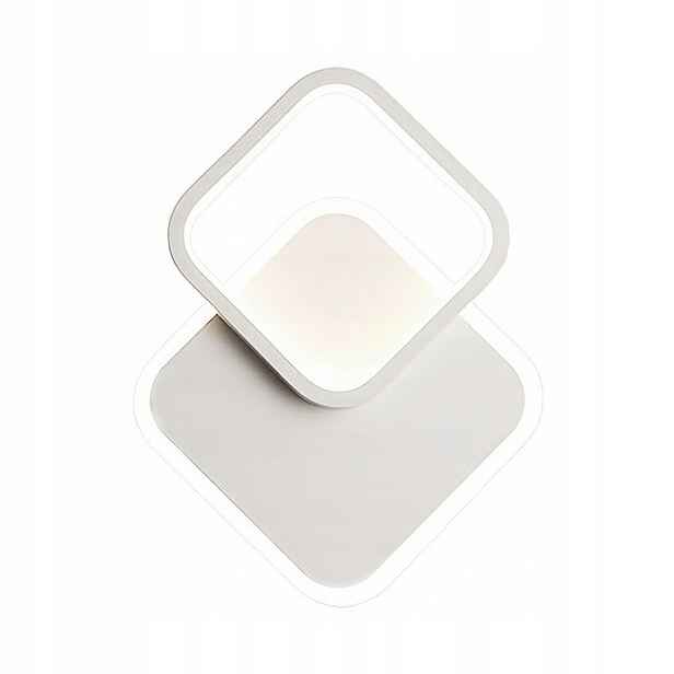 Moderní Led nástěnné svítidlo 18W Čtvercové Šedé Minimalistické
