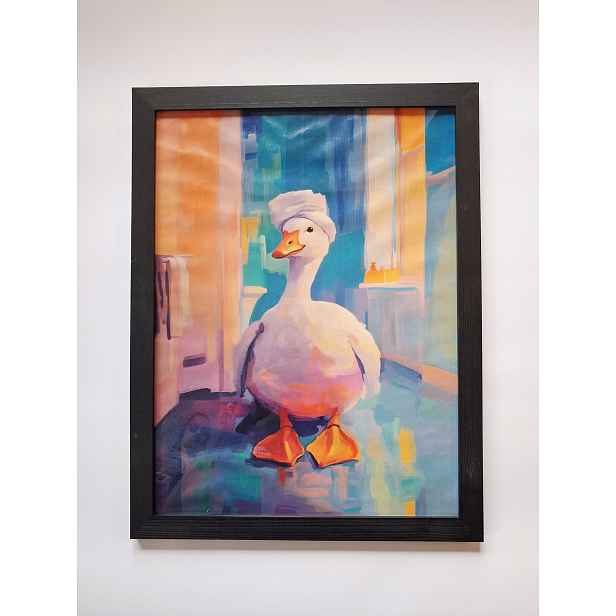 Rámeček borovicový černý 61x91,5 na fotografii klasický Dřevo boho