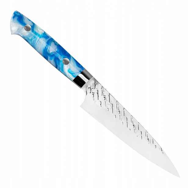 Takeshi Saji Strix Blue Acrylic Ručně kovaný japonský Nůž Univerzální 13 cm