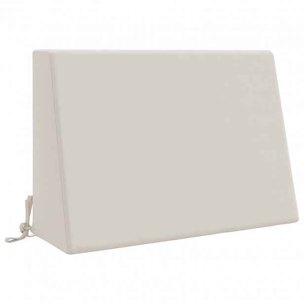 vidaXL polštář za záda SOEST 100% polyester Bílá 60 x 20 x 40 cm