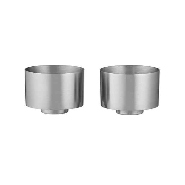 Dvoustěnné šálky v sadě 2 ks z nerezové oceli ve stříbrné barvě Makoto Steel – Blomus