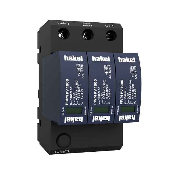 Svodič přepětí T1+T2 Hakel PIVM PV 1000