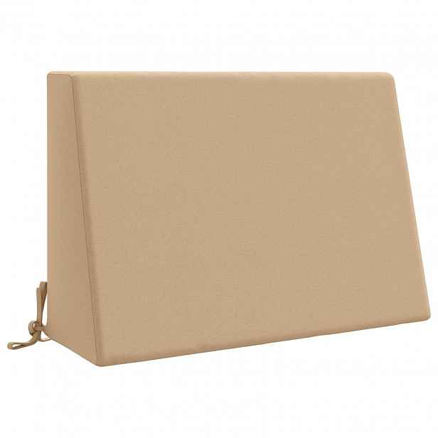 vidaXL polštář za záda SOEST 100% polyester Písková 60 x 20 x 40 cm