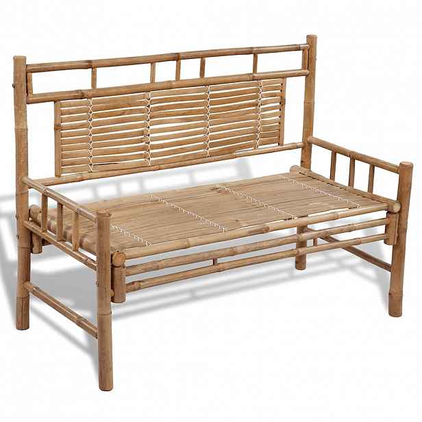 vidaXL Zahradní lavice 120 cm bambus