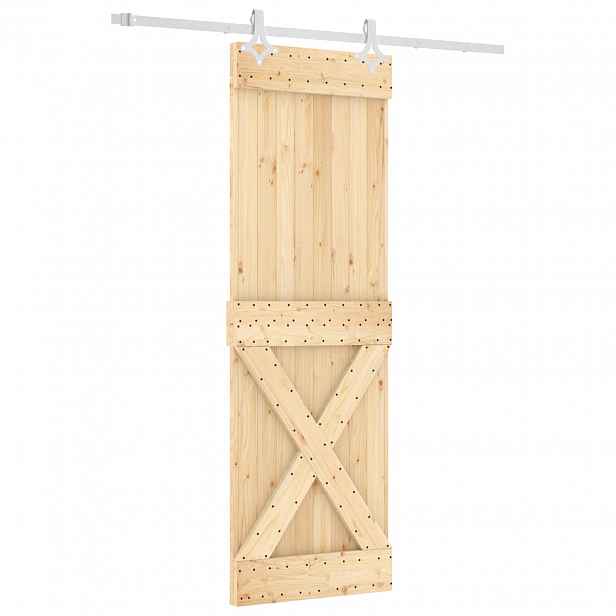 vidaXL Posuvné dveře 70 x 210 cm Masivní borové dřevo (neupravené)