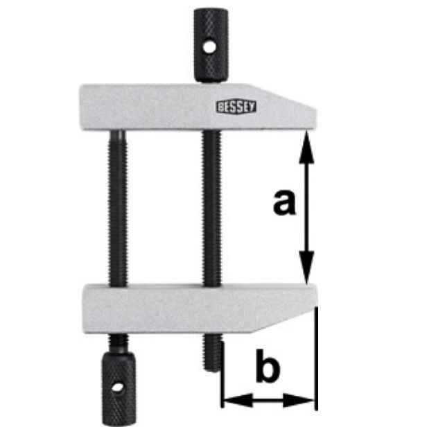 Bessey Paralelní Šroubový Spoj 87/50 MM