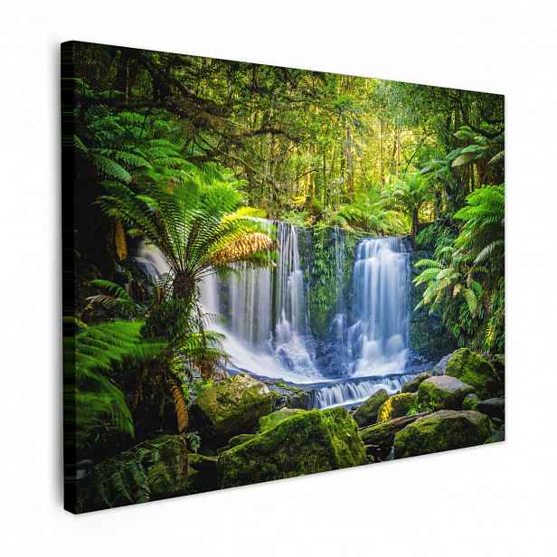 MuchoWow OBRAZ NA PLÁTNĚ Džungle - Vodopád - Austrálie - Rostliny - Příroda 80x60 cm