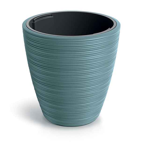 Prosperplast Plastový květináč Venas Round skandinávsky modrý, varianta 29,9 cm