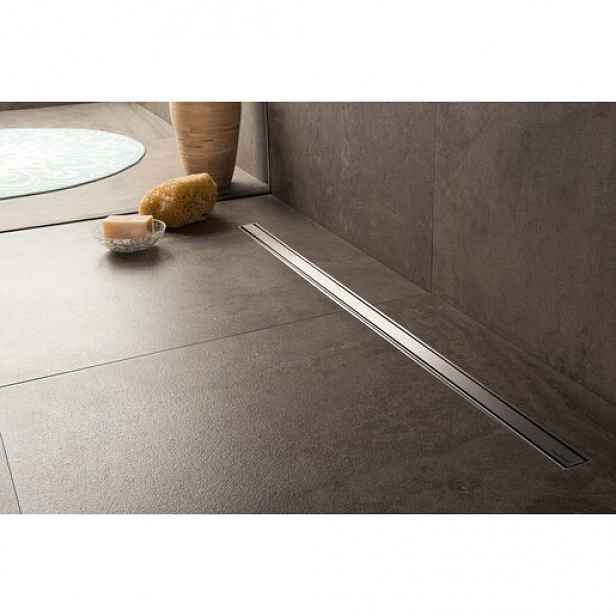 Sprchový žlab EasyDrain XS 120cm broušený nerez XS-ROH-1200