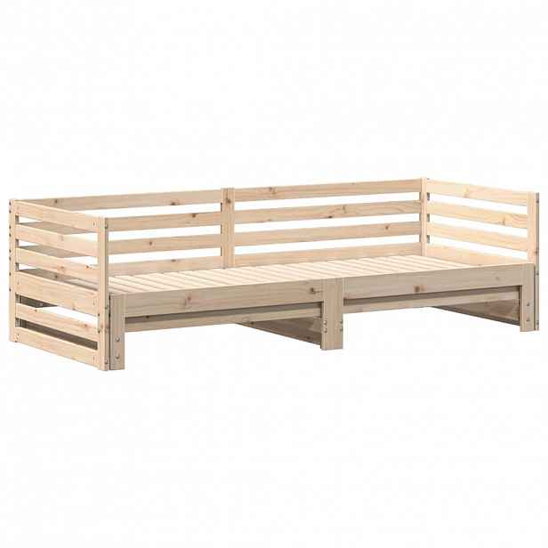 vidaXL Denní postel s výsuvnou postelí bez matrace 80x200 cm