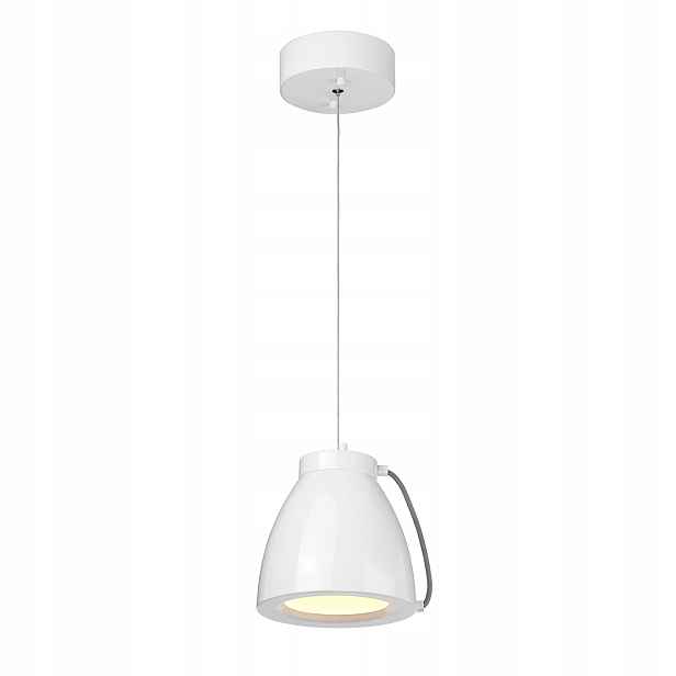 Závěsná Led bodová lampa moderní bílá kulatá ø18 cm nad stůl Elstead