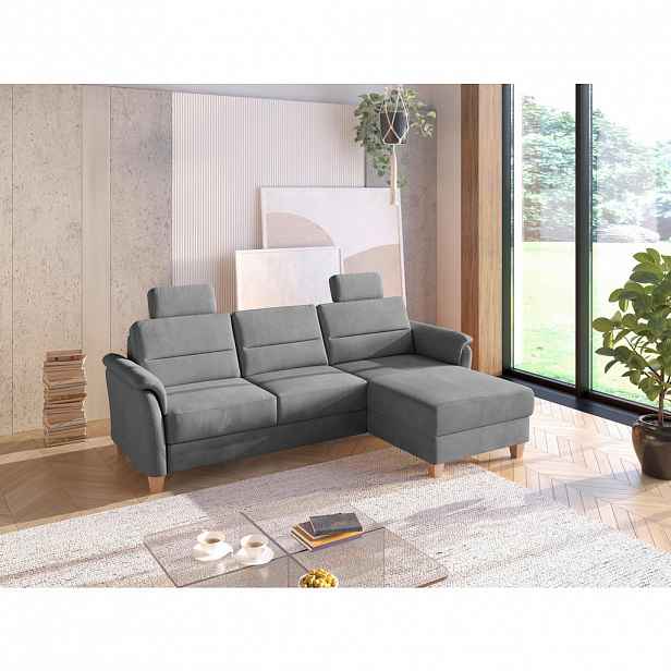 Sit & More ROHOVÁ SEDAČKA, textil, šedá