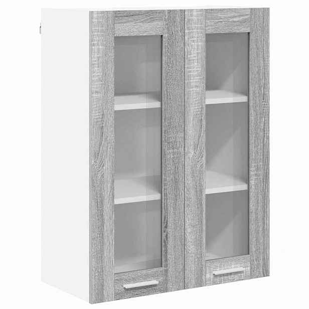 vidaXL Závěsná skříňka Šedá Sonoma 60 x 31 x 80 cm Kompozitní dřevo