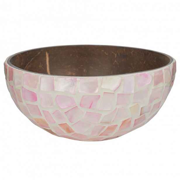 Butlers COCONUT Dekorační miska mozaika 14 cm - růžová