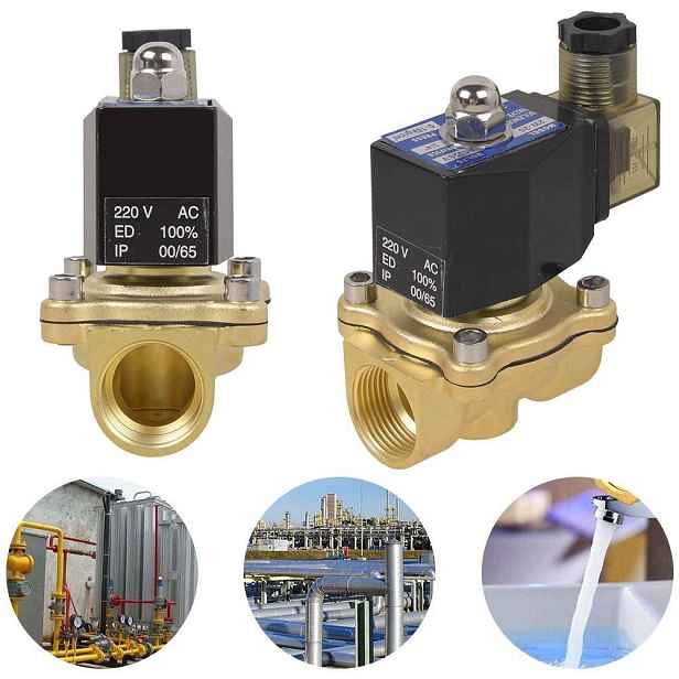 Mosazný Elektroventil Vodní Ventil Nc 3/4 Elektromagnetický Nc 230V