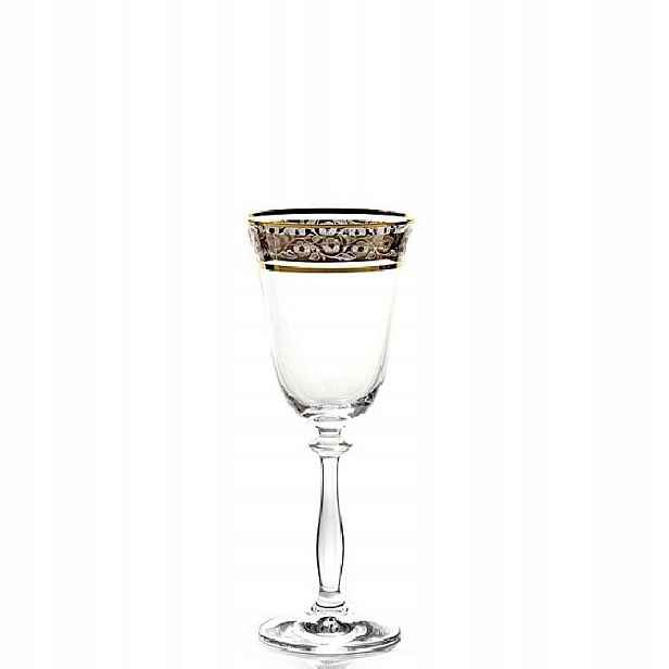 Bohemia Angela 250 ML Sklenička Zlato-platinová 6 Ks