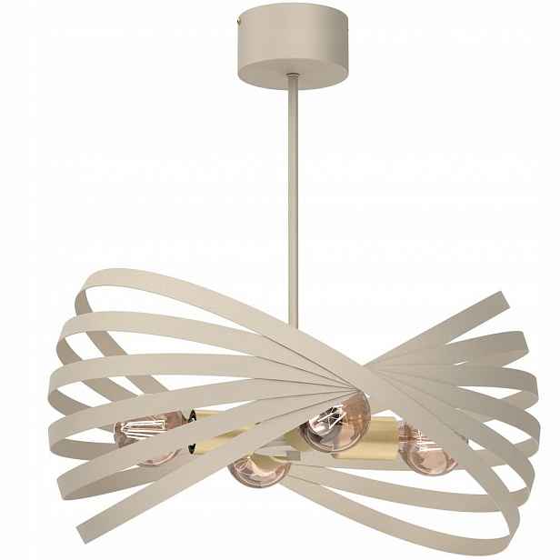 Dekorativní závěsná lampa do obývacího pokoje v ložnici, moderní, zlato béžová Luminex