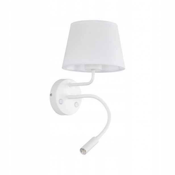 Nástěnná lampa Maja Bílá 2 Svíčky Pohyblivý kabinet 50 cm Tk Lighting