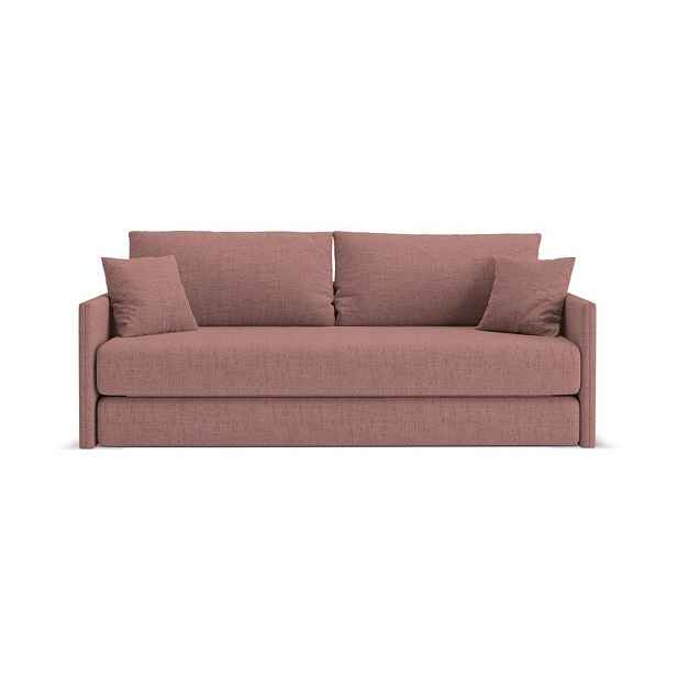 Růžová žinylková rozkládací pohovka 209 cm Shannon – Cosmopolitan Design