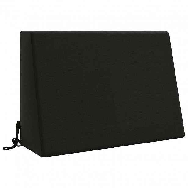vidaXL polštář za záda SOEST 100% polyester Černá 60 x 20 x 40 cm