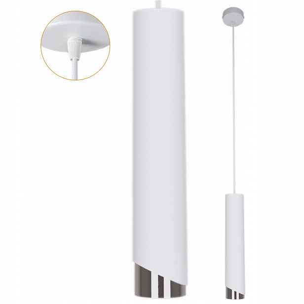 Závěsná stropní lustrová lampa stropní svítidlo Led 40W Zwis kovová Tuba Loft