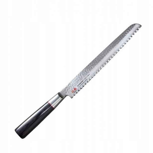 Nůž japonský na chléb Suncraft Senzo Classic SZ-14 22 cm VG-10 damascen