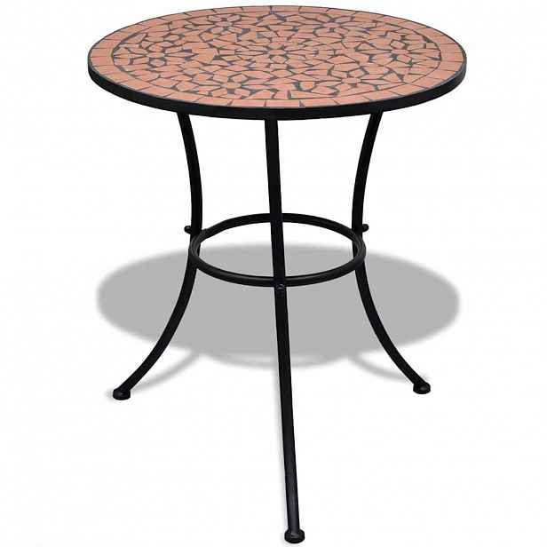 vidaXL Bistro stolek terakota 60 cm mozaika