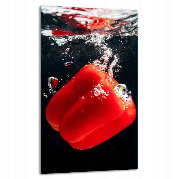 7v1 Skleněná Deska Panelová Deska 30x52 Paprika