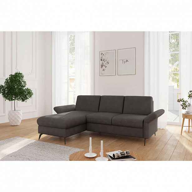 Sit & More ROHOVÁ SEDAČKA, textil, barvy grafitu