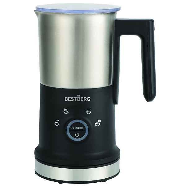 Napěňovač mléka BestBerg BBF-1410 / 240 ml / 500 W / černá/stříbrná