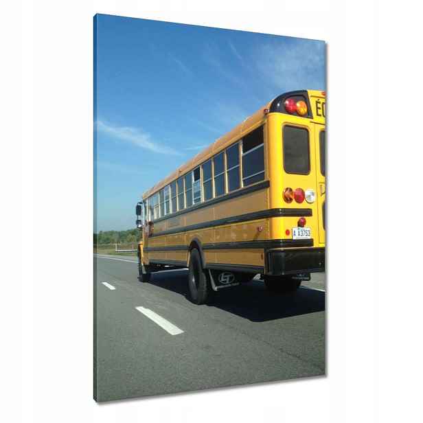 Obrazy 70x100 Žlutý školní autobus