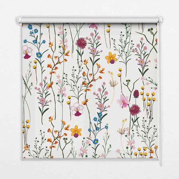 TULUP VNITŘNÍ roleta - okenní roleta - roleta - 60x140 cm - Barevné květiny
