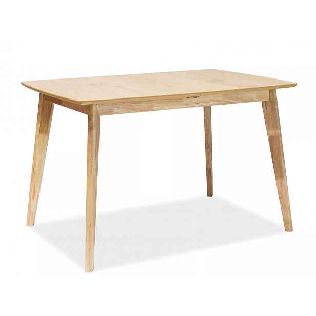 Jídelní stůl s deskou v dekoru dub BRANDO 120(160)x80, rozkládací