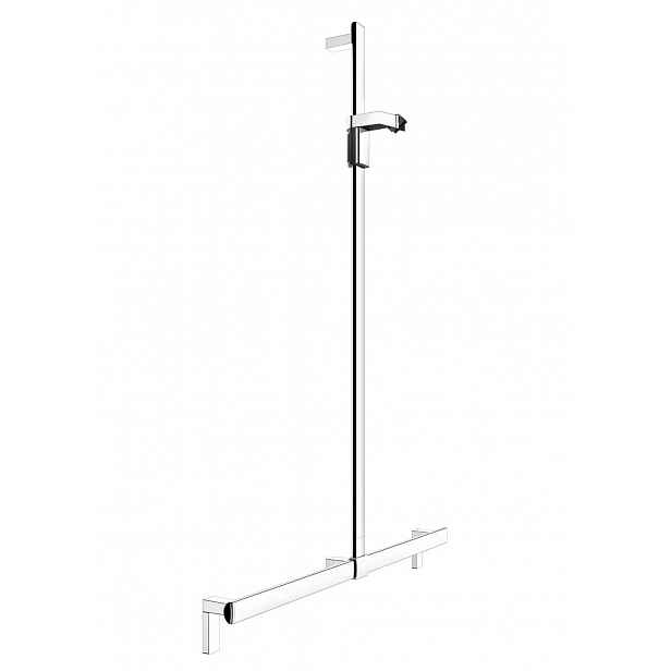 Keuco Axess - Madlo se sprchovou tyčí 115x130 cm, s držákem sprchy, chrom 35014011213